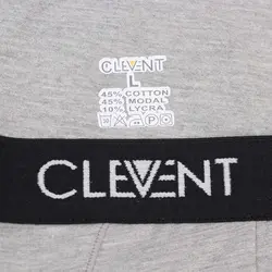 شورت اسلیپ طوسی کش پهن clevent کد:shm135-4