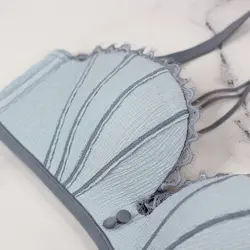 ست لباس زیر آبی اسفنجی طرح صدف کد:s447-1