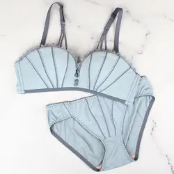 ست لباس زیر آبی اسفنجی طرح صدف کد:s447-1