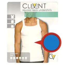 زیرپوش مردانه خشتی آبی clevent کد :u112-3