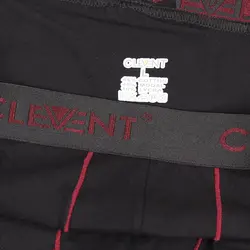 شورت نیم پا مشکی کش پهن Clevent کد:shm136-13