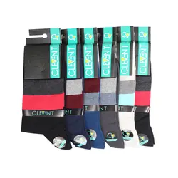 جوراب مردانه 9-102 ساق دار بسته 6 عددی برند CLEVENT کد:som102-9