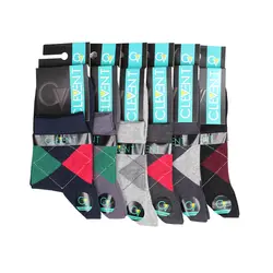 جوراب مردانه 6-101 نیم ساق بسته 6 عددی برند CLEVENT کد:som101-6