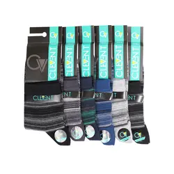 جوراب مردانه 3-101 نیم ساق بسته 6 عددی برند CLEVENT کد:som101-3
