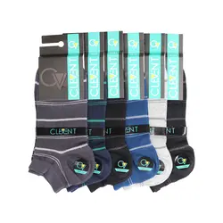 جوراب مردانه 3-103 مچی بسته 6 عددی برند CLEVENT کد:som103-3