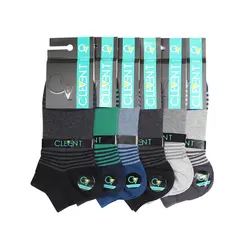 جوراب مردانه 1-103 مچی بسته 6 عددی برند CLEVENT کد:som103-1