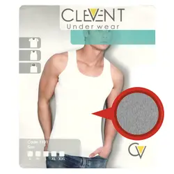 زیرپوش مردانه رکابی طوسی clevent کد :u109