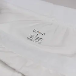 شورت پادار سفید کش پهن Clevent کد:shm136-8