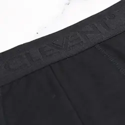 شورت پادار مشکی کش پهن Clevent کد:shm136-7