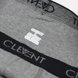 شورت پادار طوسی تیره کش پهن Clevent کد:shm136-2
