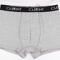 شورت پادار طوسی روشن کش پهن Clevent کد:shm136-1