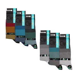 جوراب مردانه 5-102 ساق دار بسته 6 عددی برند CLEVENT کد:som102-5