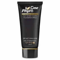 ضد آفتاب کرم پودری فیتووان SPF40 (مناسب پوست چرب) - گل افشان آرایش