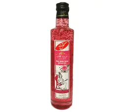 شربت گلاب با تخم شربتی 650 گرمی گل آوند