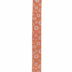 روبان حریر طرح دار متری کد 2142R