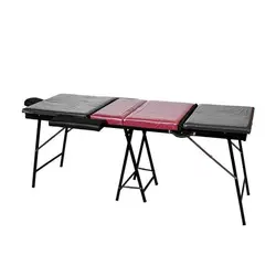 تخت ماساژ پرتابل پایه آهنی سه شکن 1097