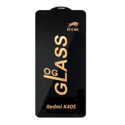 گلس فول صفحه نمایش شیائومی Redmi K40S OG Black 9D Glass