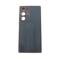 گارد چرمی لاکچری استنددار Galaxy S22 Ultra Leather Stand Case