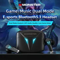 هندزفری گیمینگ مانستر MONSTER Airmars XKT06 Gaming Earbuds