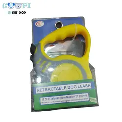 قلاده ۳متری Pet retractable leash مخصوص سگ و گربه همه نژادها تا وزن ۱۵ کیلو گرم - گوپی پت شاپ