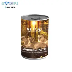 کنسرو غذای گربه پتچی پته مرغ Petchi Chicken Pate وزن 420 گرم - گوپی پت شاپ