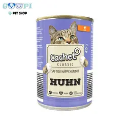 کنسرو گربه بالغ با طعم مرغ 415 گرمی برند کچت - گوپی پت شاپ