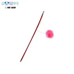 اسباب بازی گربه هپی پت مدل قندک پوم پوم - گوپی پت شاپ