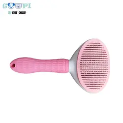 برس یک طرفه موی حیوانات با دکمه تخلیه مو - گوپی پت شاپ