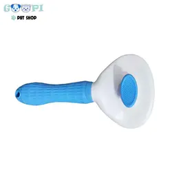 برس یک طرفه موی حیوانات با دکمه تخلیه مو - گوپی پت شاپ