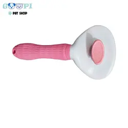 برس یک طرفه موی حیوانات با دکمه تخلیه مو - گوپی پت شاپ