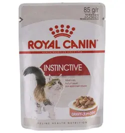 پوچ گربه بالغ ،بالای ۱۲ ماه ،مدل INSTINCTIVE، وزن 85 گرم،برند رویال کنین