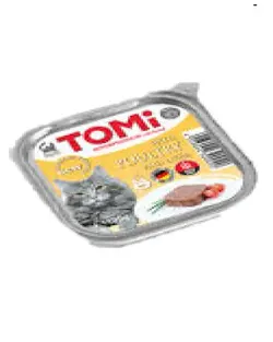 خوراک کاسه ای گربه بالغ، با طعم بوقلمون، 100گرمی، برند تامی