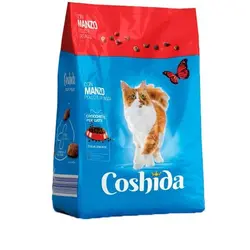 غذای خشک گربه ،با طعم گوشت گاو و سبزیجات، وزن 2 کیلویی،برند کوشیدا