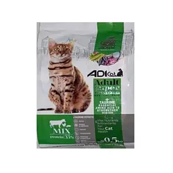 غذای خشک گربه بالغ مدل سوپر پرمیوم میکس وزن 500گرم برند آدی