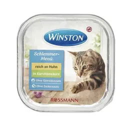 ووم گربه با طعم مرغ 100گرمی برند وینستون