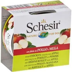 کنسرو گربه،با طعم سیب و مرغ،75 گرمی،برند شسیر