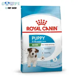 غذای خشک توله سگ نژاد کوچک،مدل mini puppy برند رویال کنین - گوپی پت شاپ