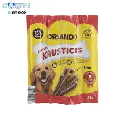 تشویقی مدادی سگ اورلاندو با طعم گوشت گاو Orlando Stick Beef بسته 8عددی