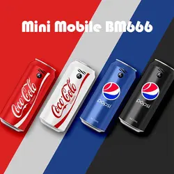 مینی موبایل نوشابه ای مدل BM666 با قابلیت تغییر صدا