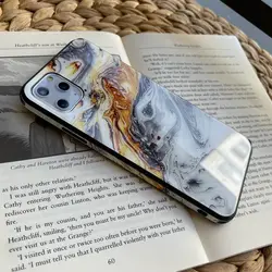 قاب آیفون ماربل شن طلایی