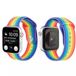 بند اپل واچ رنگین کمانی