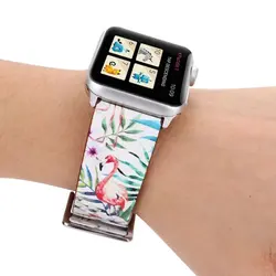 بند اپل واچ طرح فلامینگو