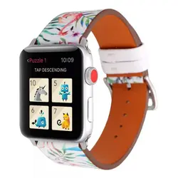 بند اپل واچ طرح فلامینگو