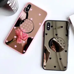 قاب طرح قلب ریز آینه ای