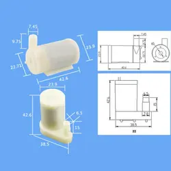 موتور پمپ آب مینیاتوری 5-3 ولت DC (مدل HORIZONTAL)
