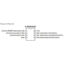 میکروکنترلر ATTINY13A پکیج DIP