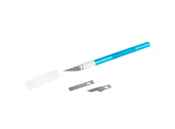 کاتر قلمی بدنه فلزی به همراه 3 تیغ یدک WELSOLO مدل WL-306