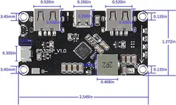 ماژول فست شارژ پاور بانک QC2.0 QC3.0 مدل IP5328P