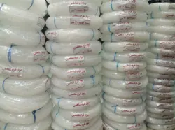 نوار فرم ماکارونی (سیم جمع کن پلاستیکی) سفید سایز 6- 30 متر