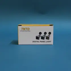 ولتمتر و آمپرمتر چراغ سیگنالی AC500V-100A زرد مربعی مدل AD22-22VAMS